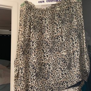 New York City design co. Cheetah print blouse